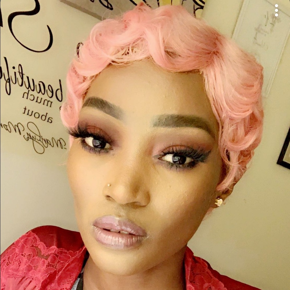 Short finger waves wigs